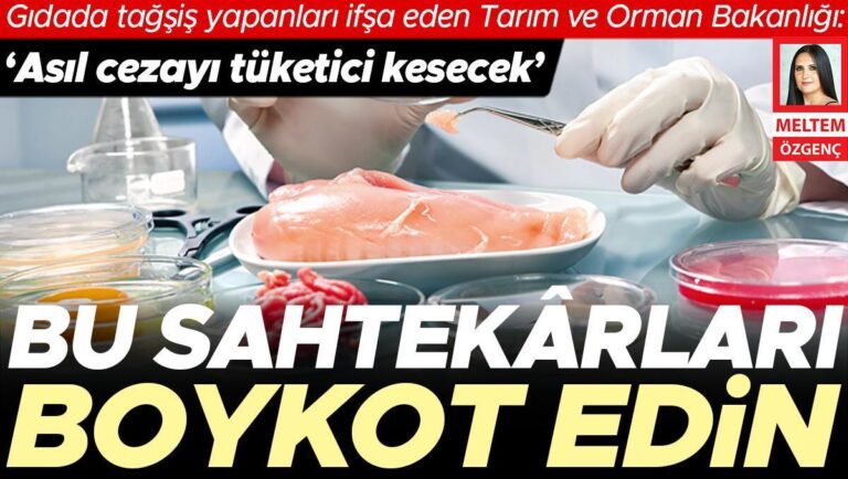 Gıdada tağşiş yapanları kınayan Tarım ve Orman Bakanlığı Politikaları: ‘Asıl ceza tüketici olacak’